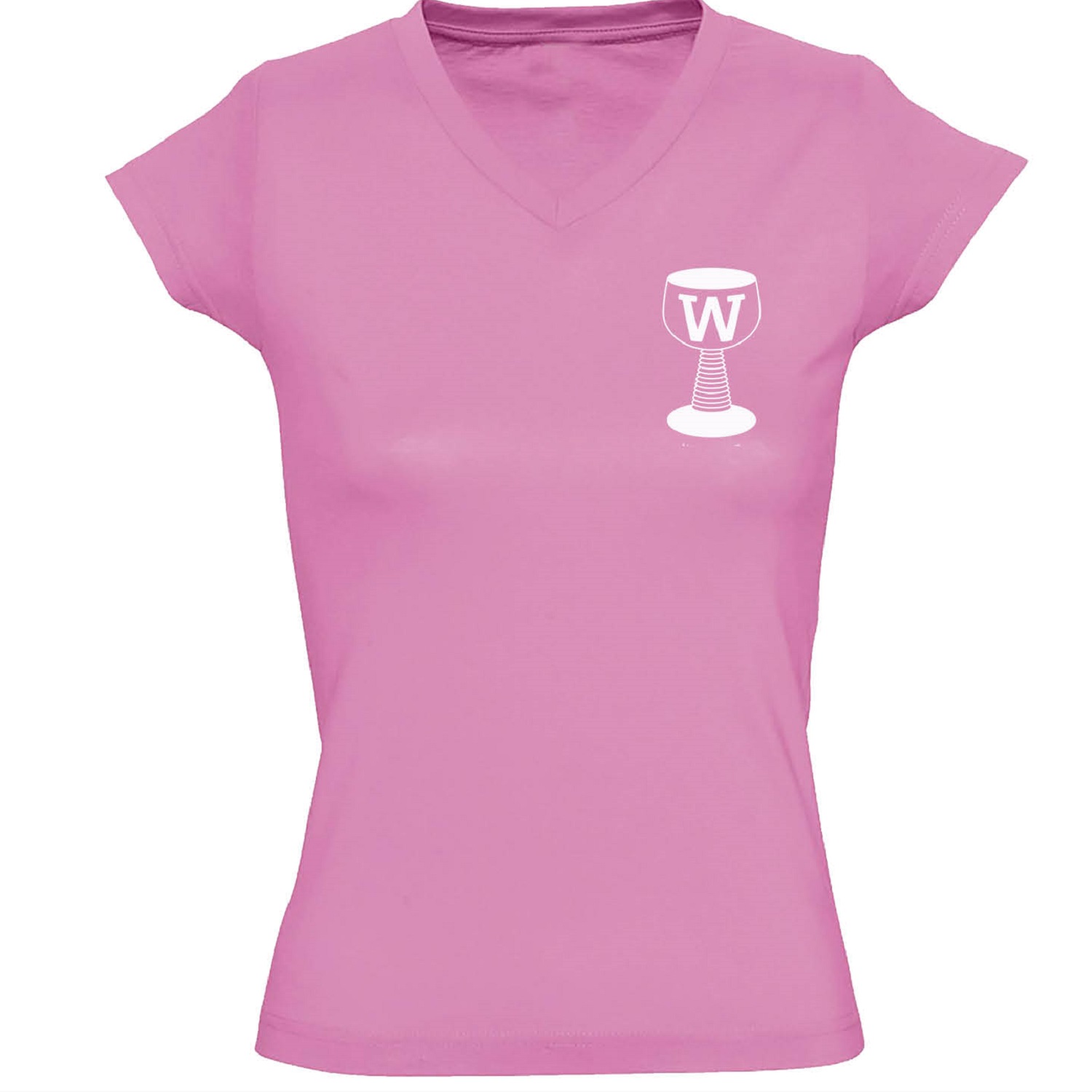 Wienpreuverinnen Dames T-Shirt - Roze met logo opdruk