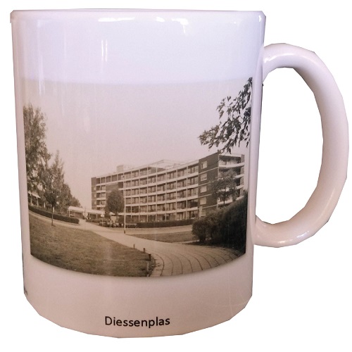 Historisch Holten Mok "Diessenplas" met alle info-scan de QR