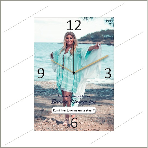Exclusieve Belinda Kinnaer 'Personal Clock' met je eigen naam - exclusief voor jou gemaakt