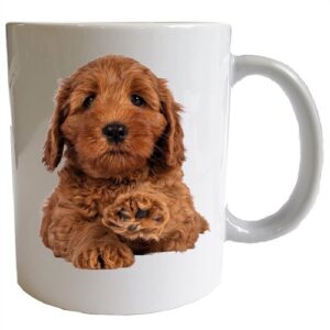 Mok bedrukt met Labradoodle afbeelding