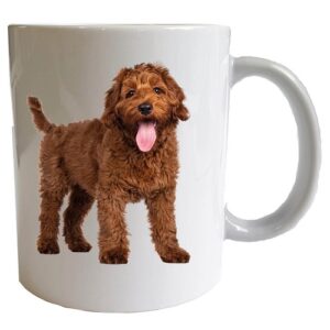 Mok bedrukt met Labradoodle afbeelding