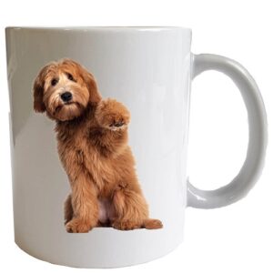 Mok bedrukt met Labradoodle afbeelding