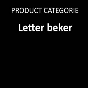 Letter beker