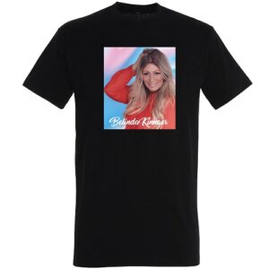 T-Shirt Zwart Heren Ronde Hals met opdruk